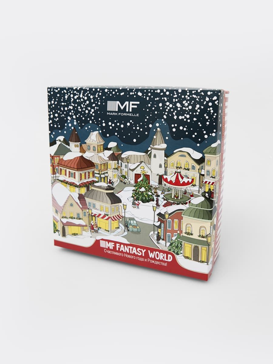Коробка из негофрированного картона подарочная "Новогодний городок" Mark Formelle, цвет ассорти, размер По умолчанию 000107 - фото 1