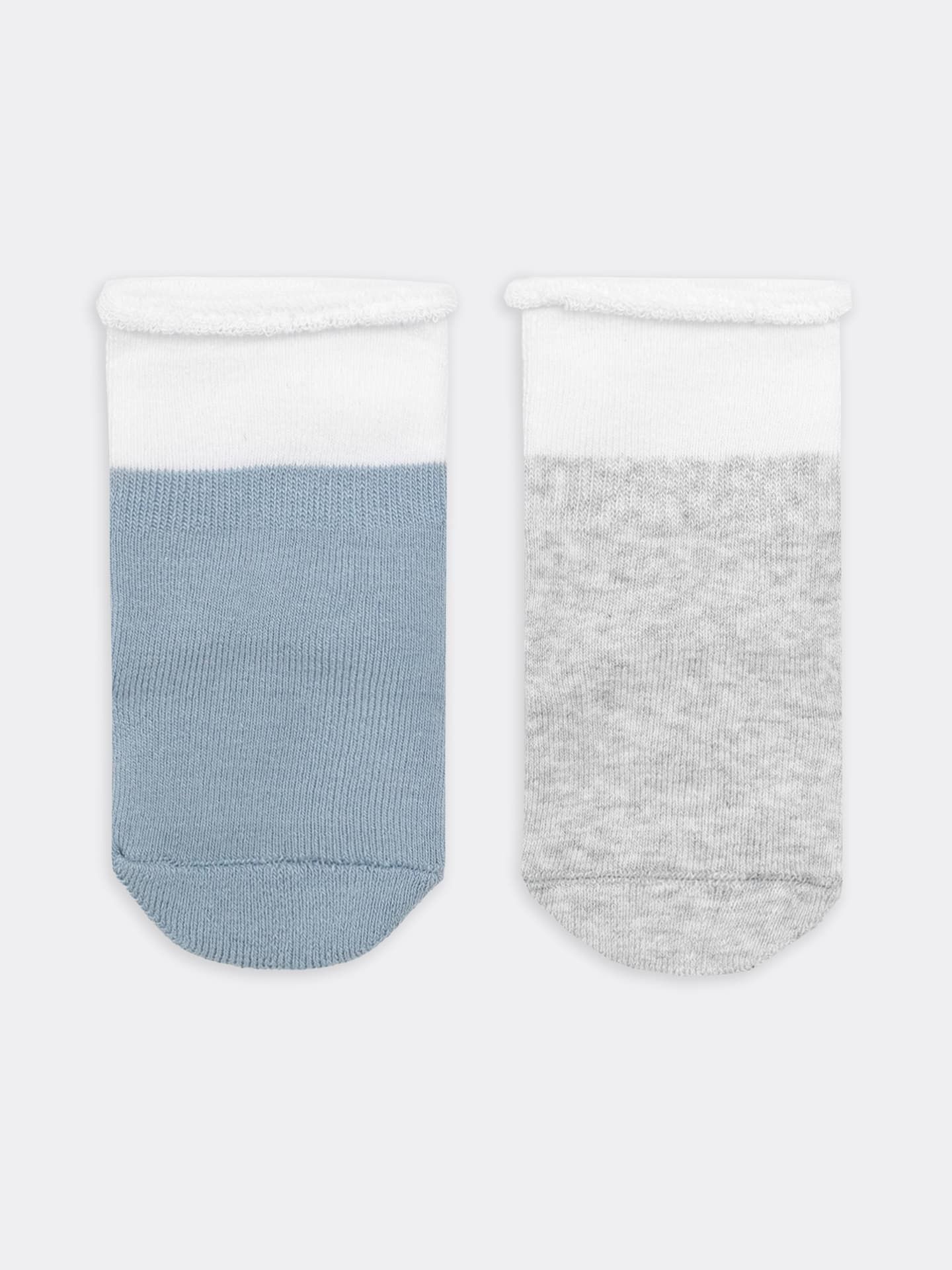 Мультипак детских носков с силиконом на стопе (2 пары)